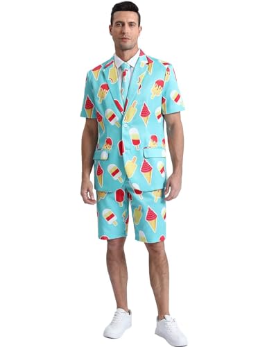 Fashonal Hawaiian Tropical Suit, Ice Cream Popsicle Outfit Two